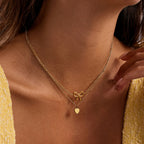 Bow & Heart Layered Necklace