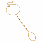 Color Stone Hand Chain