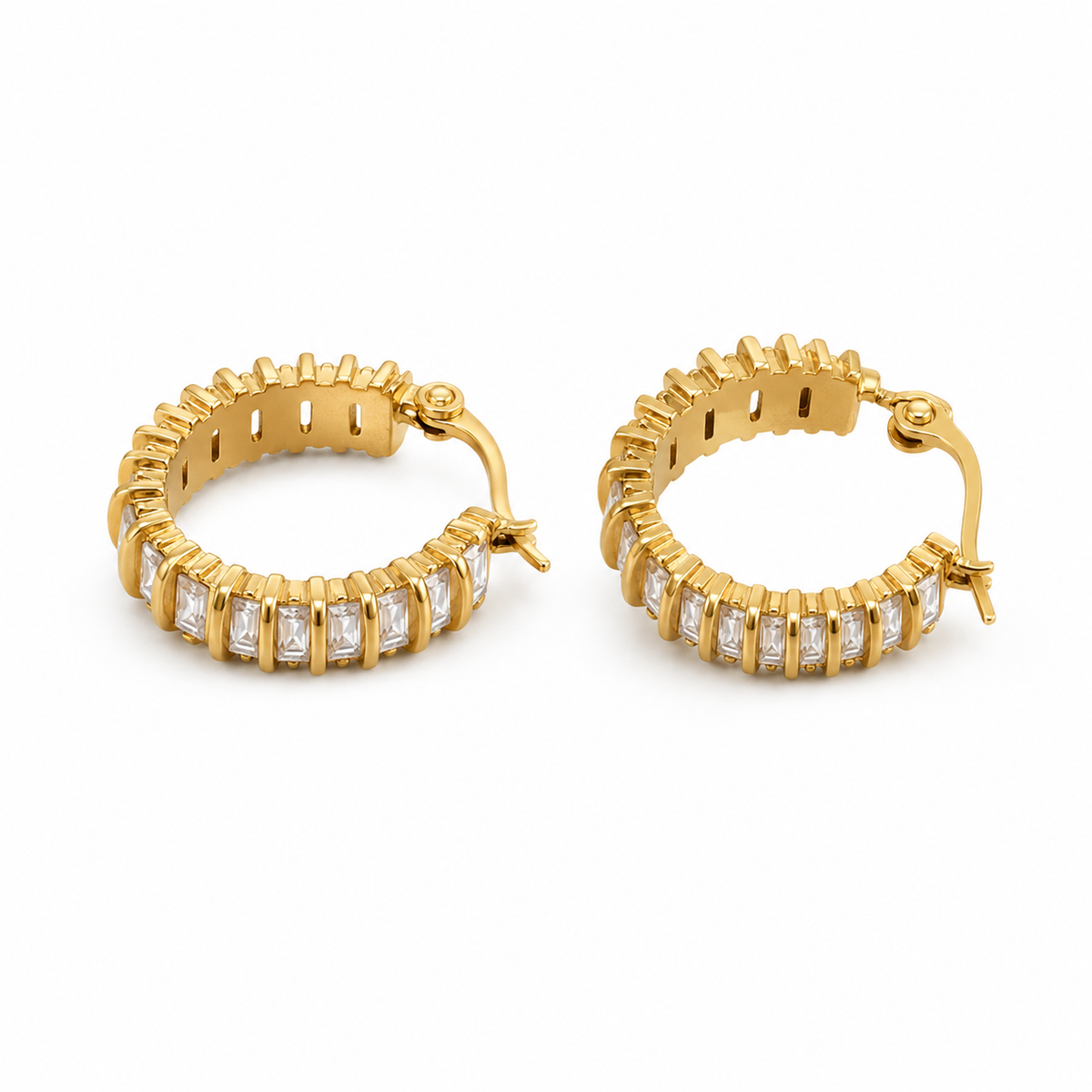 Crystal Hoop Earrings