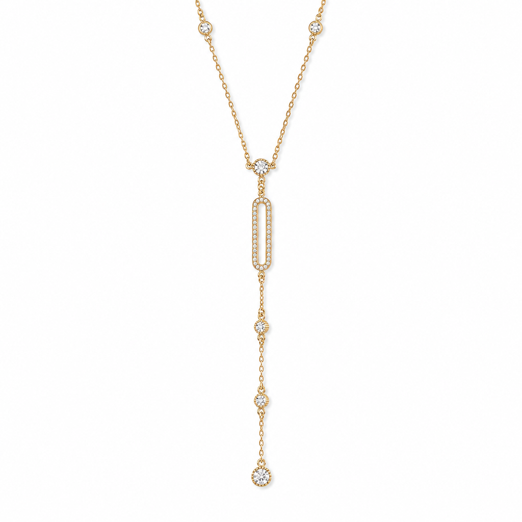 Crystal Y Necklace