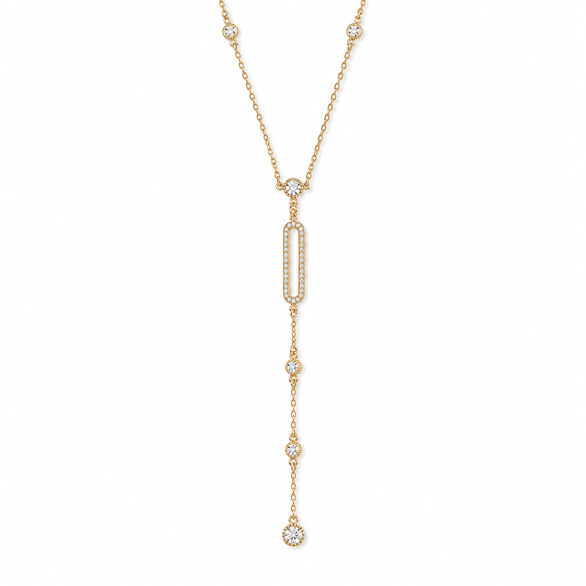 Crystal Y Necklace