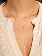 Crystal Y Necklace