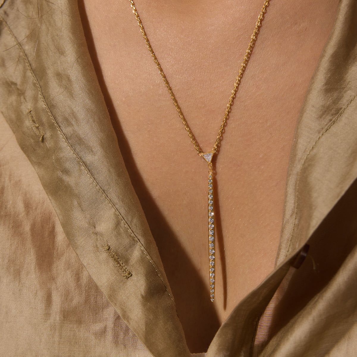 Crystal Drop Necklace