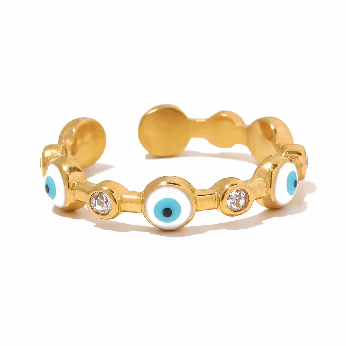 Evil Eye Crystal Ring