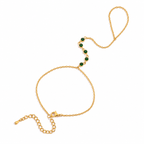 Green Stone Hand Chain