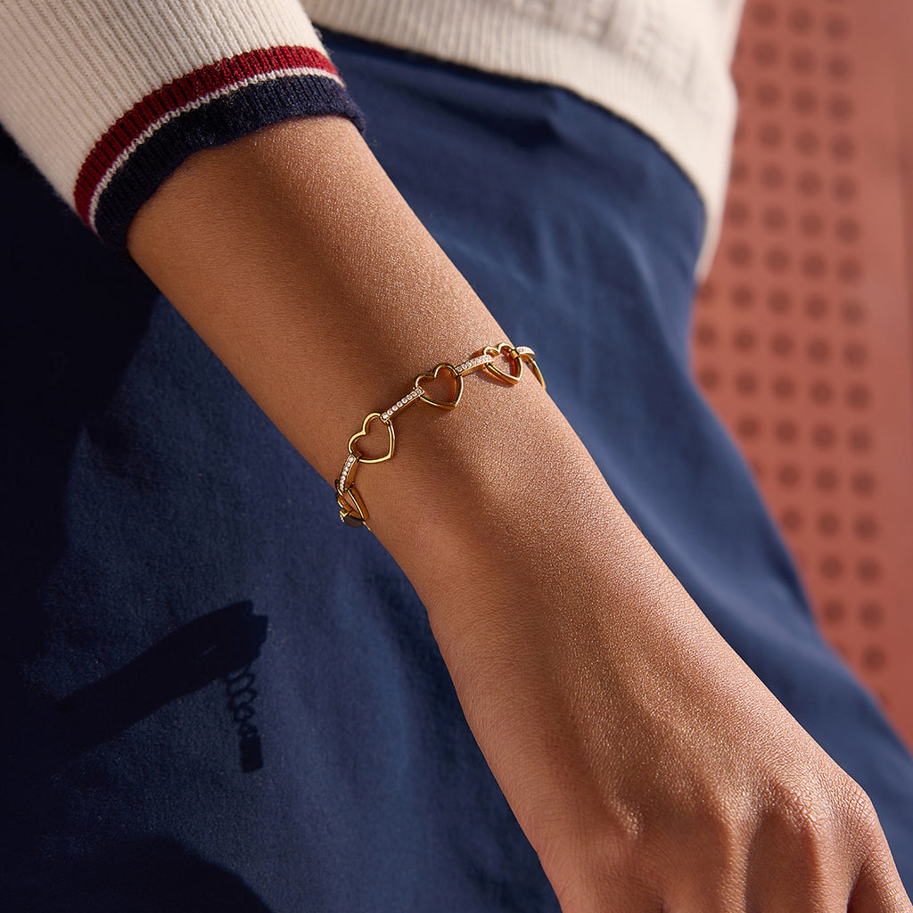 Heart Link Bracelet