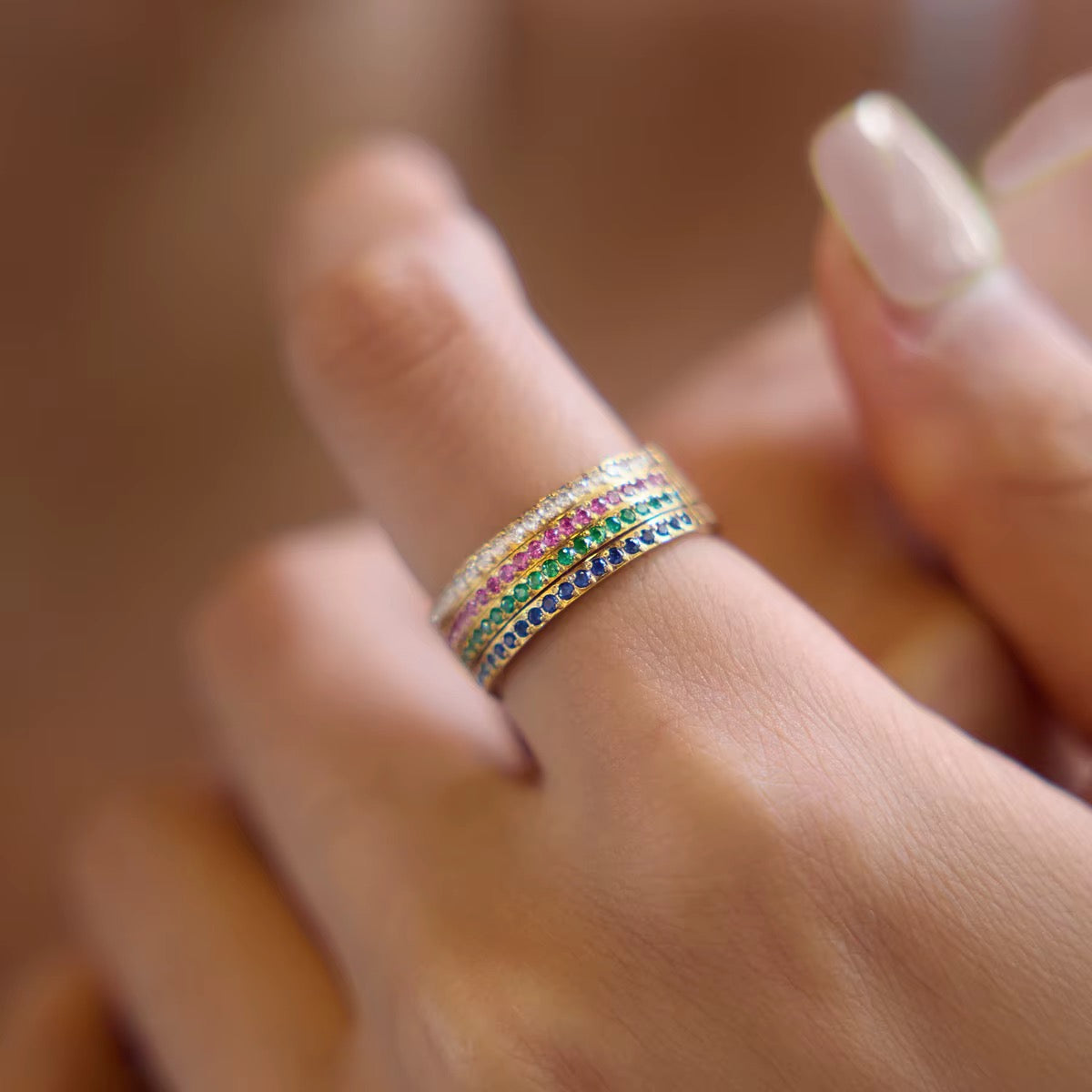 Color Zircon Ring
