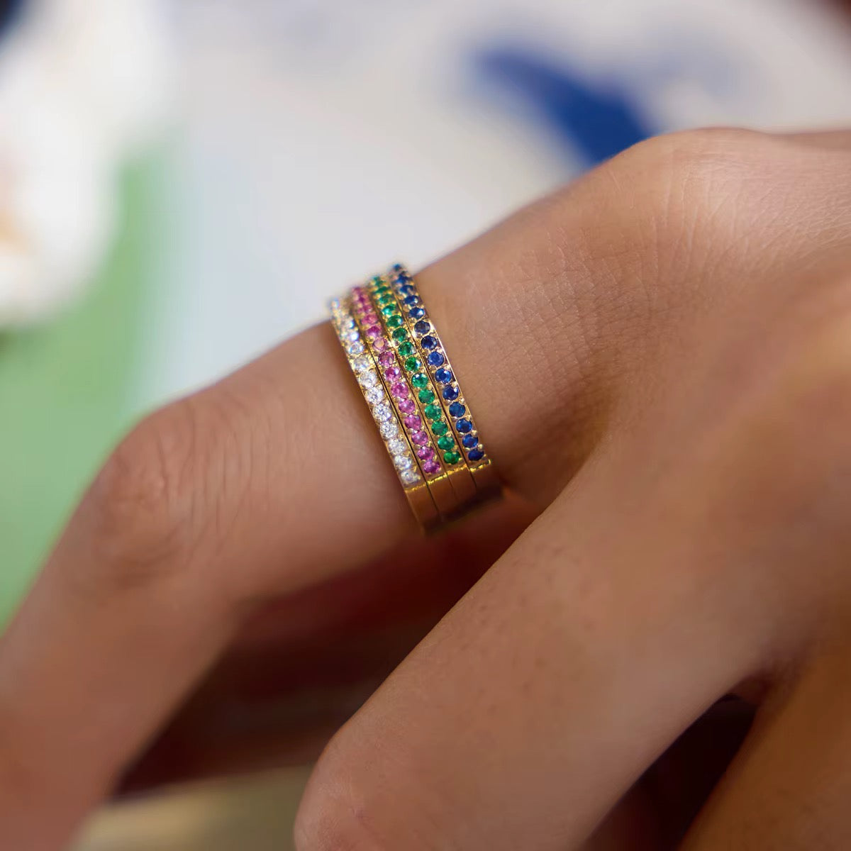 Color Zircon Ring