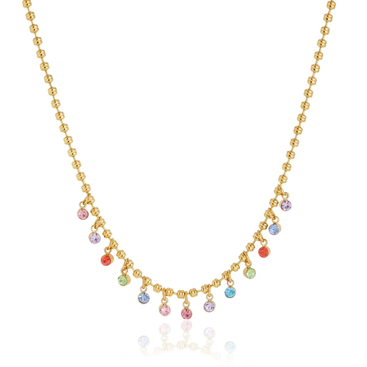 Rainbow Charm Necklace