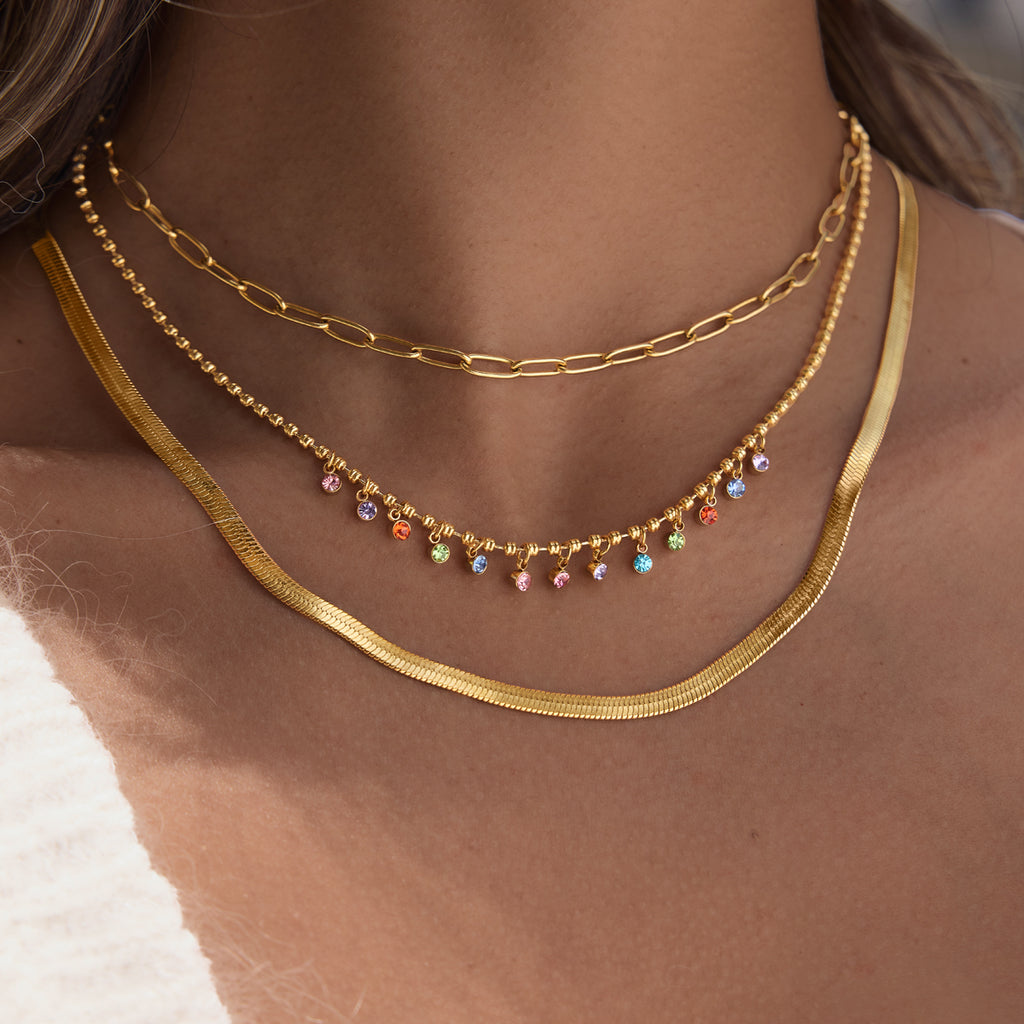 Rainbow Charm Necklace