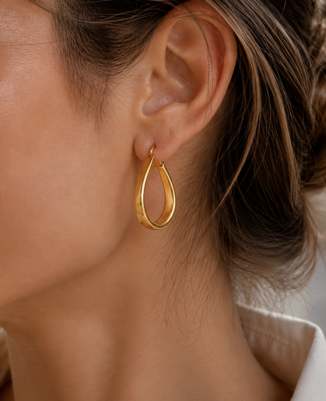 U-Shaped Hoop Earrings