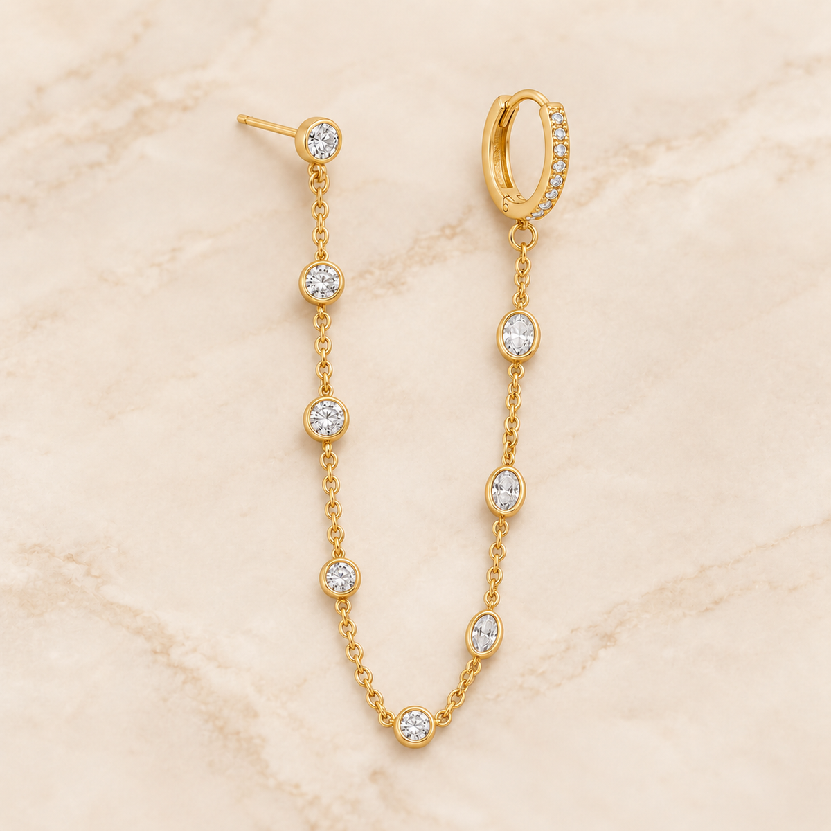 Crystal Chain Earrings