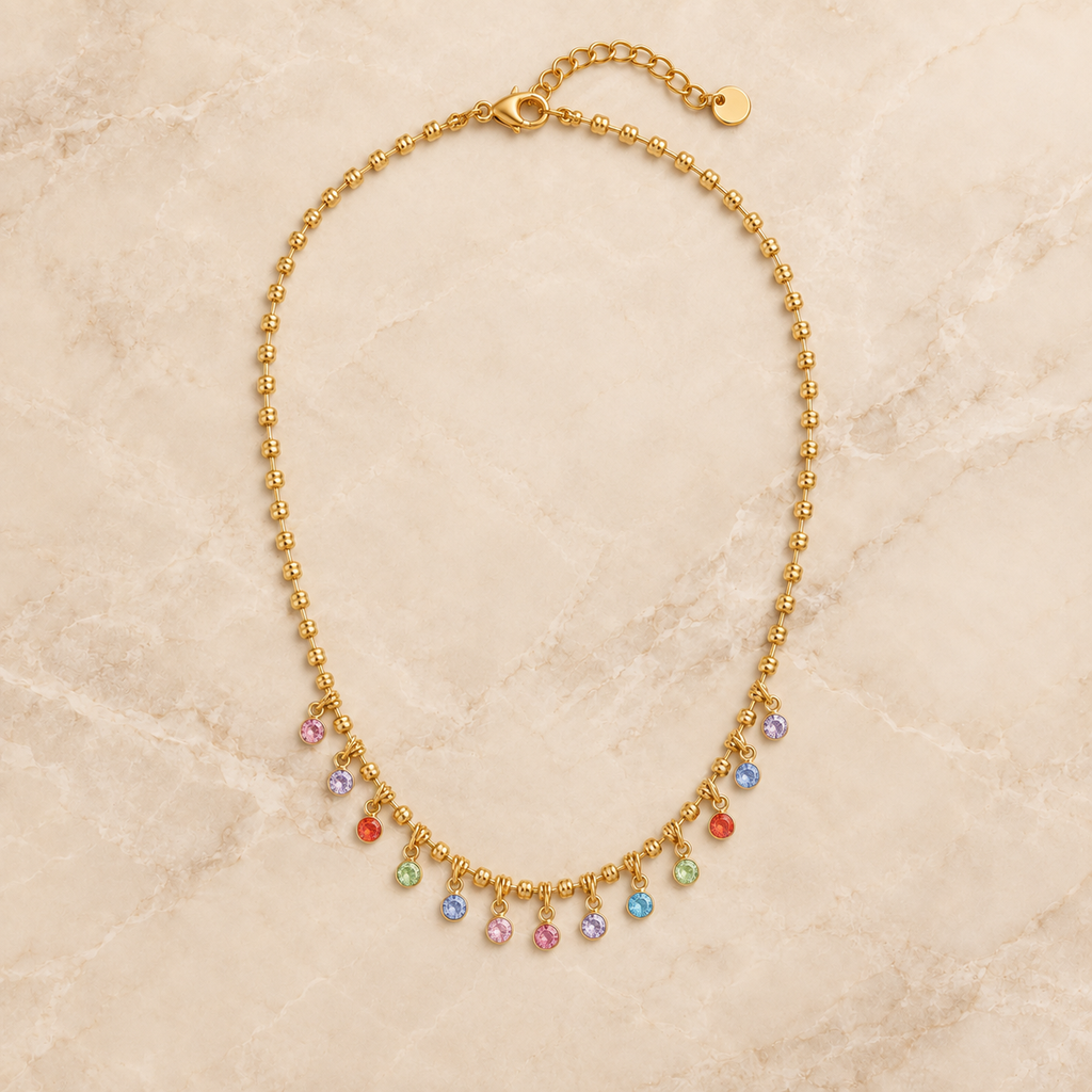 Rainbow Charm Necklace