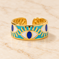 Evil Eye Enamel Ring