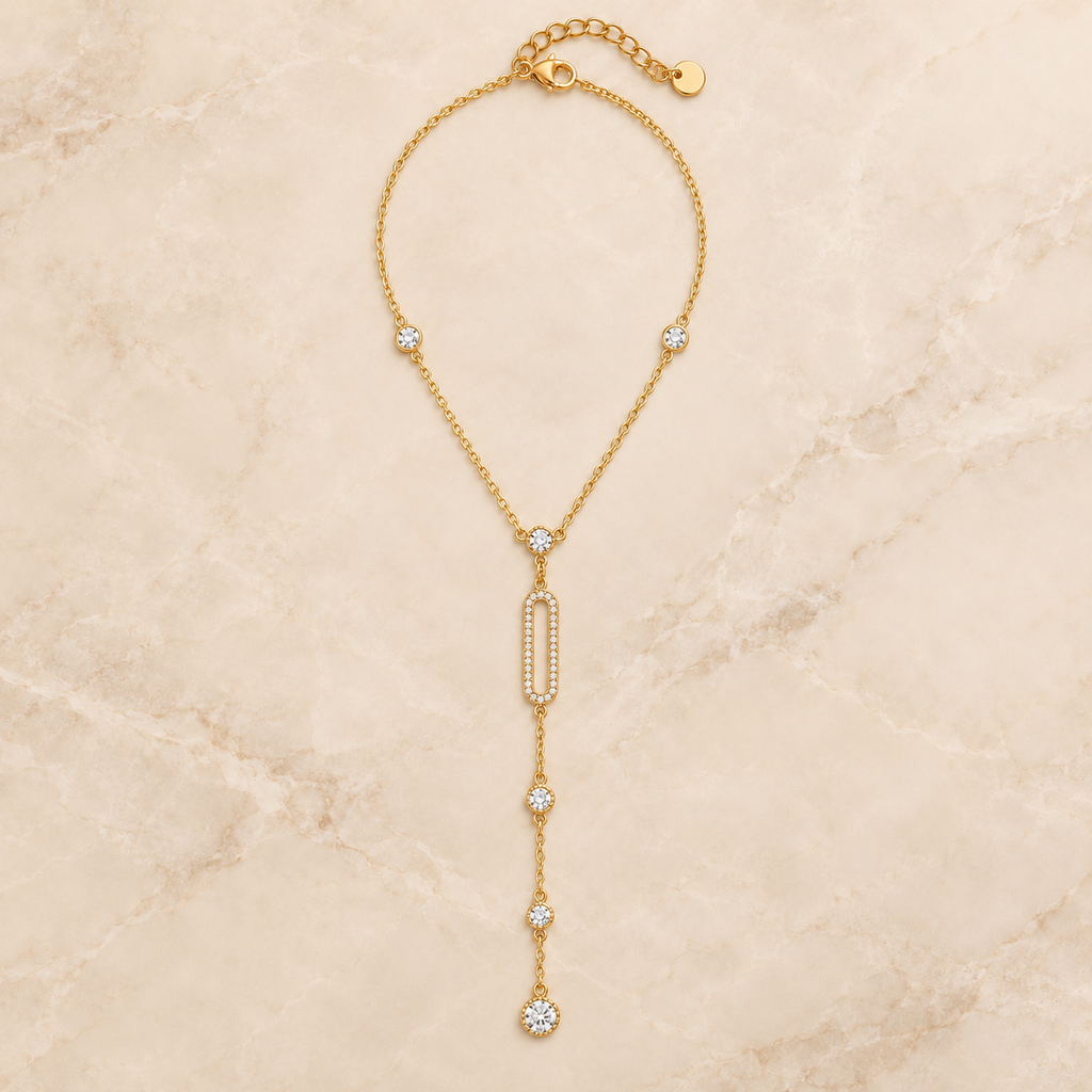 Crystal Y Necklace