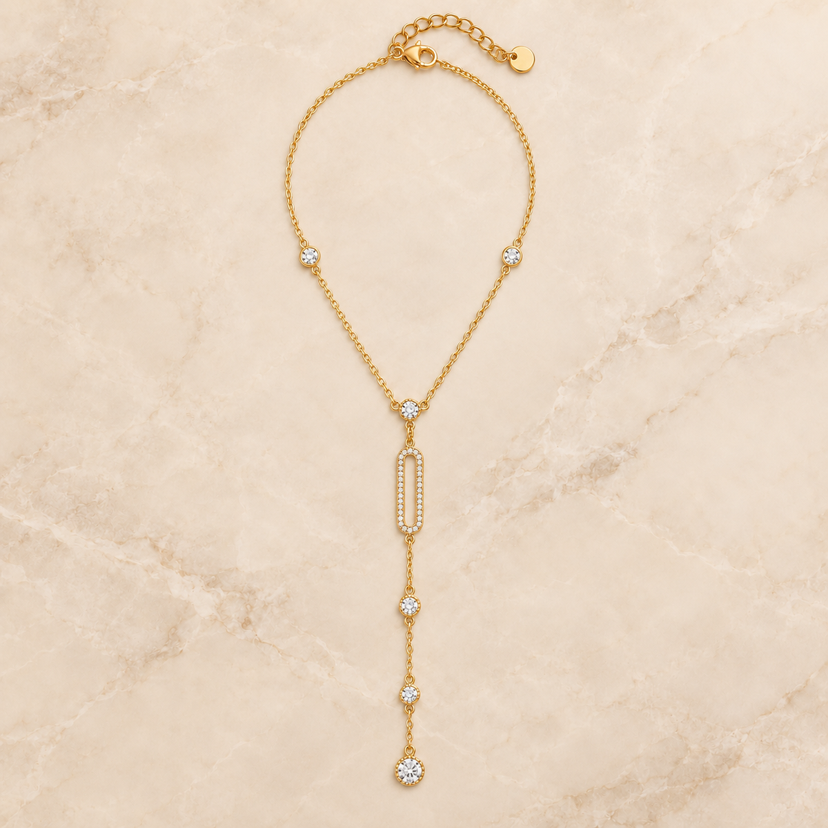 Crystal Y Necklace